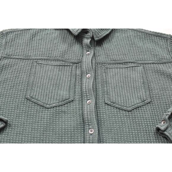 Aerie AEO Ribbed Button Down Top Henley Shirt Regular Size XXS - Picture 7 of 8